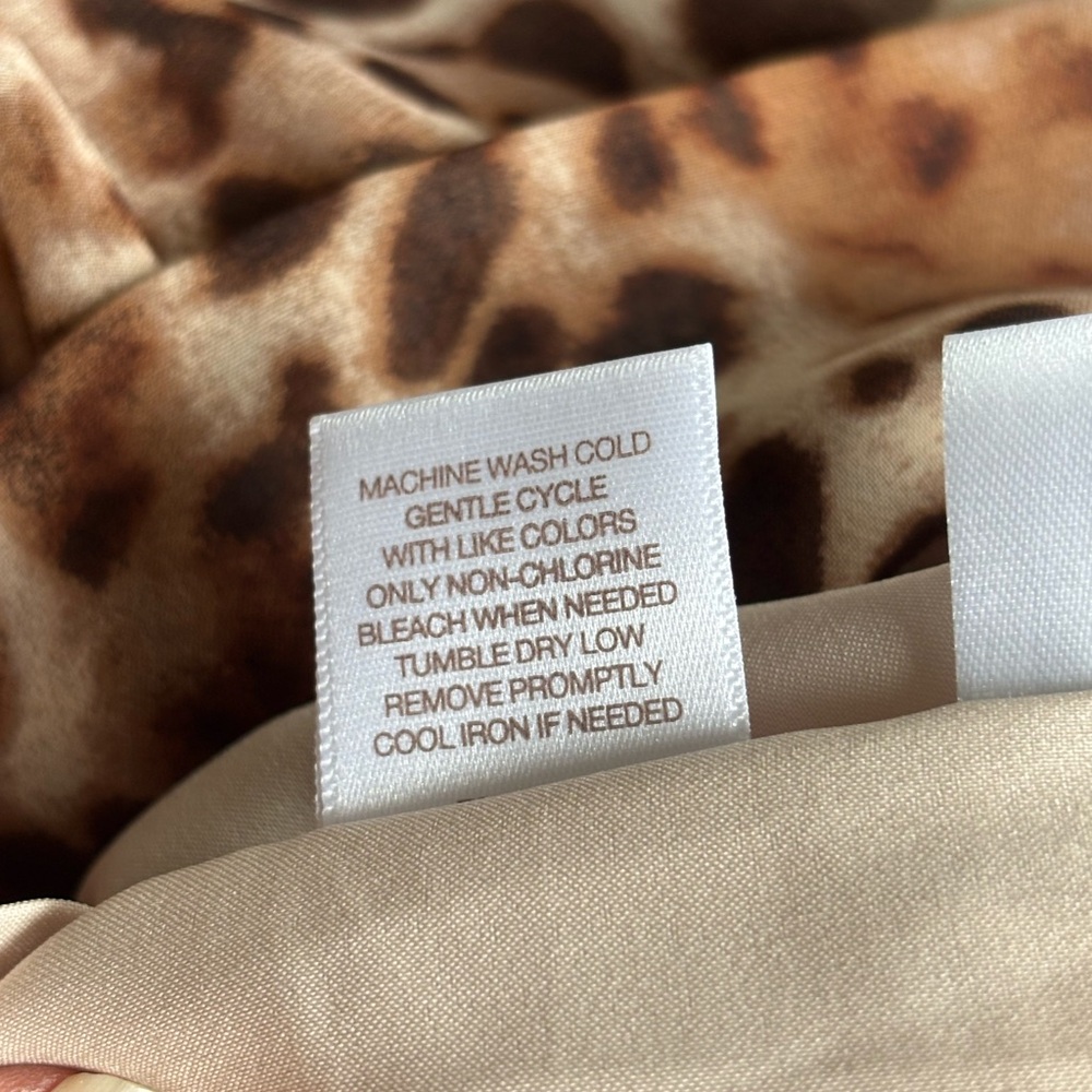 Eva Mendes for New York & Company Animal Print Long Sleeve Dress - Picture 4 of 5